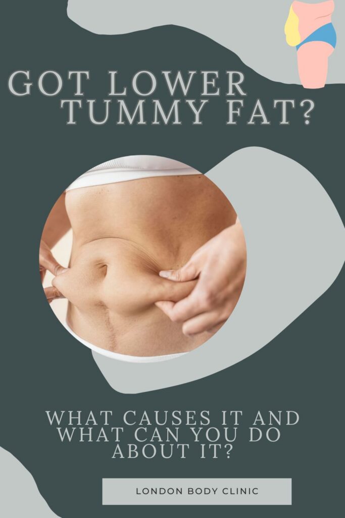 Lower tummy mummy tummy fat causes and body contouring treatments at London Body Clinic